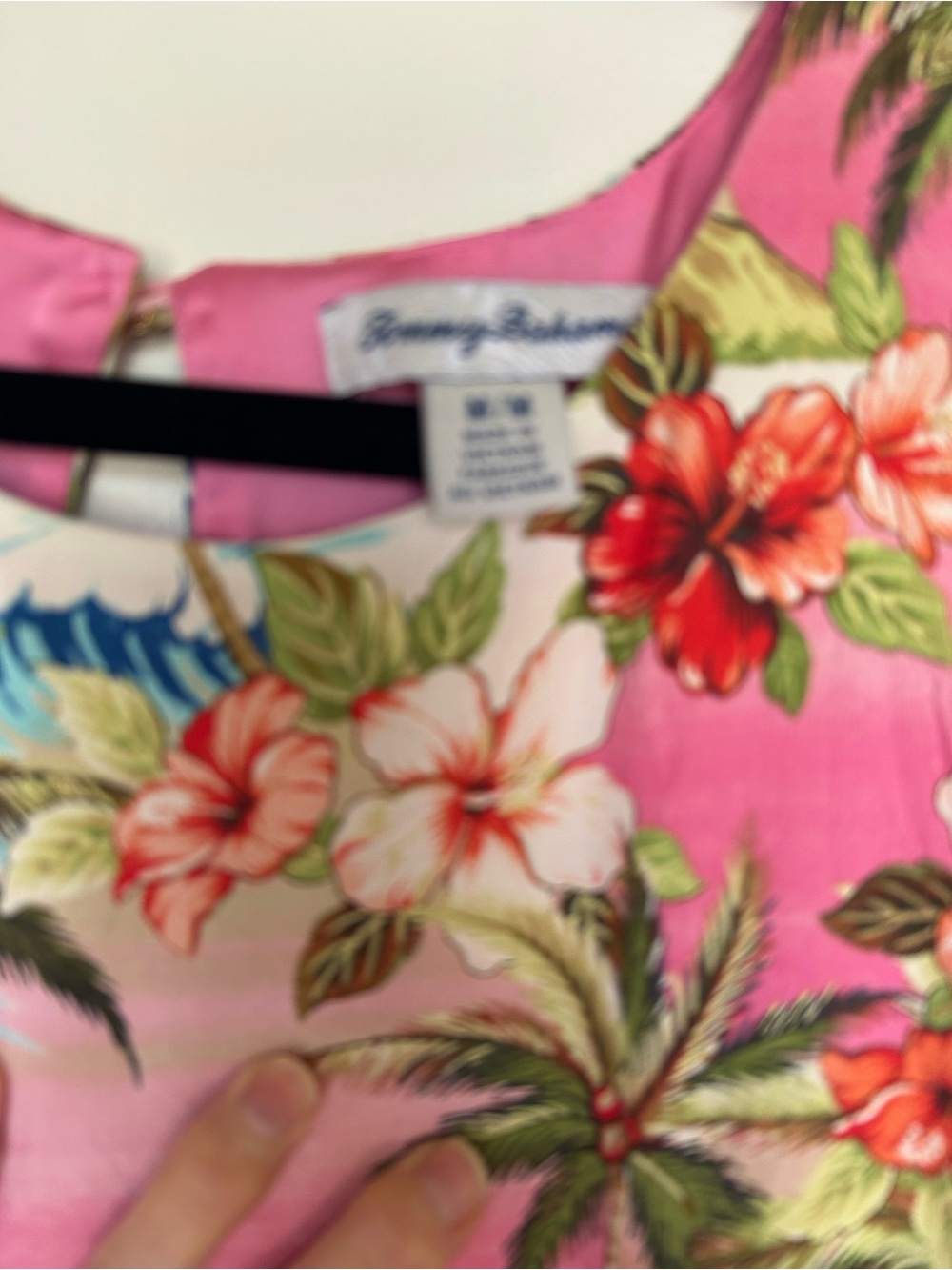 Tommy Bahama Pink Tropical Floral Shift Dress - Picture 2 of 4